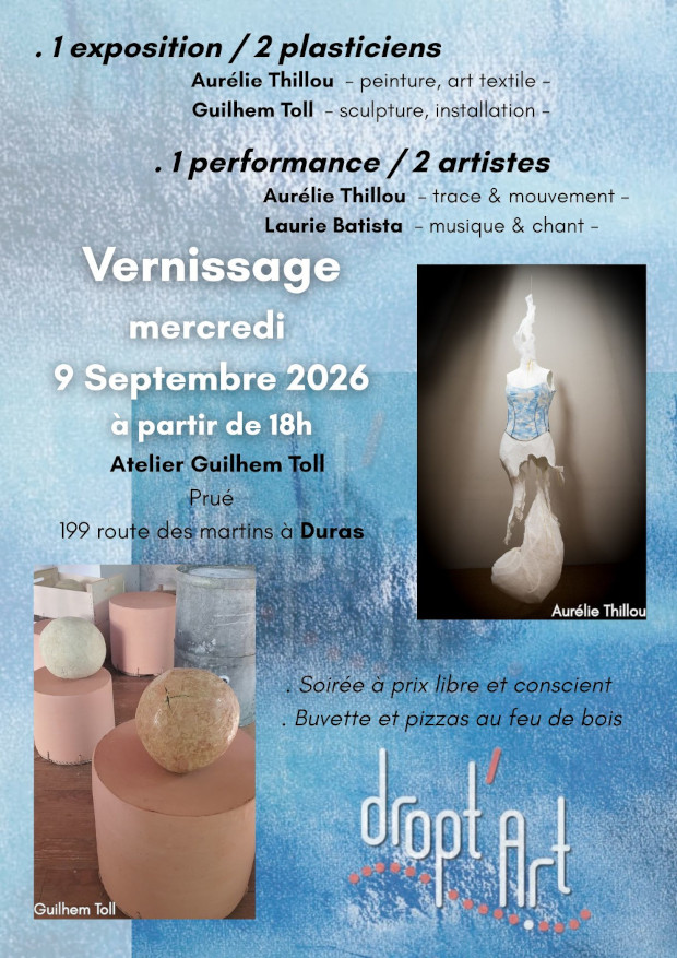 Affiche vernissage atelier 9